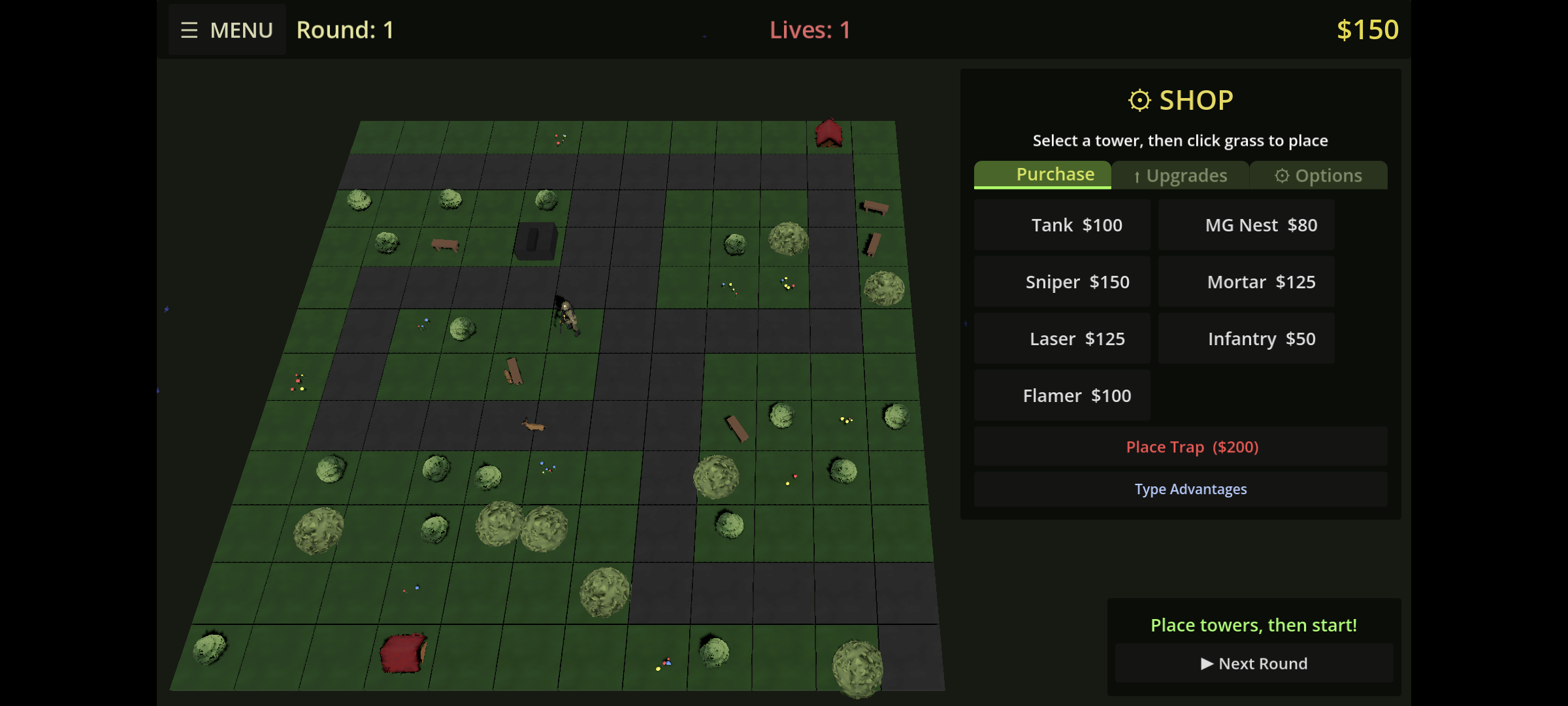 Tank Defense gameplay