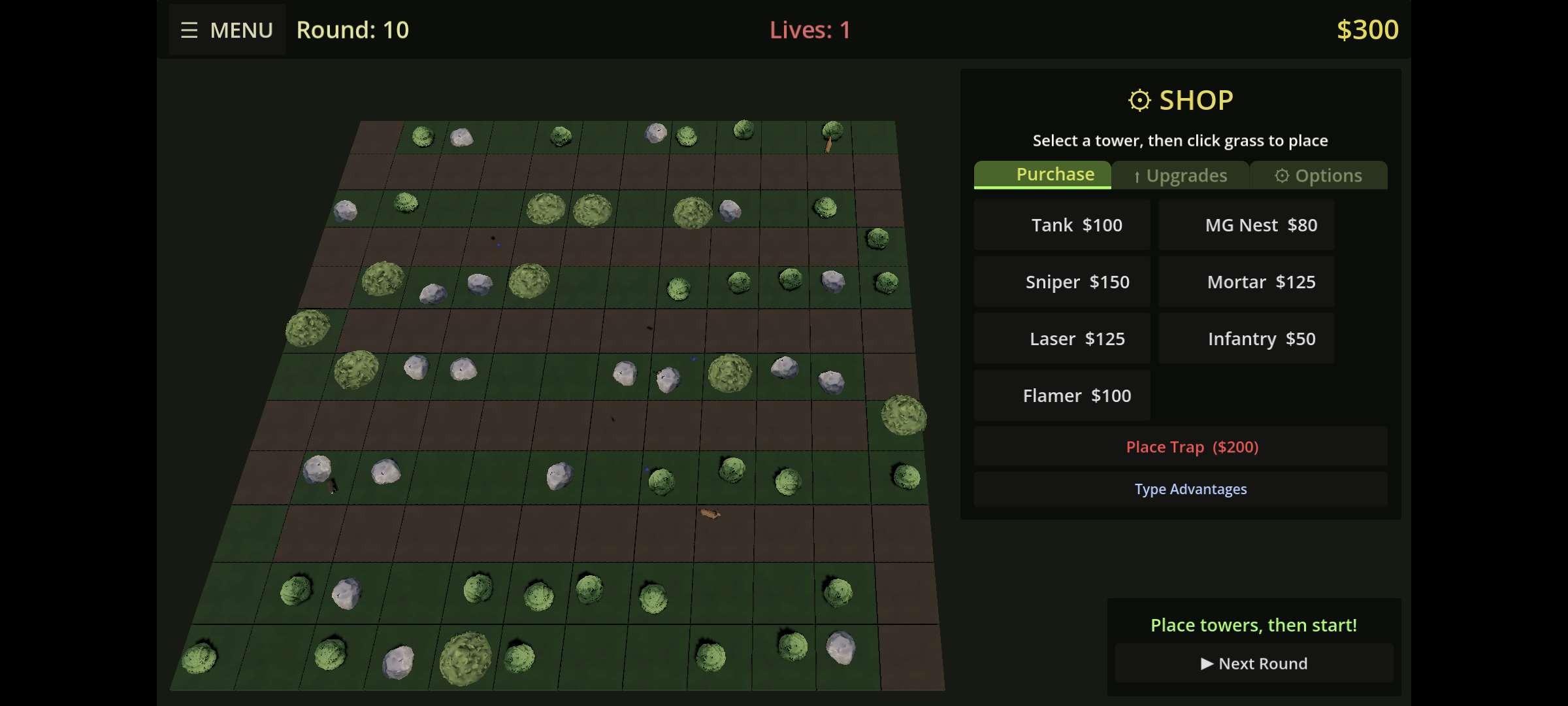 Tank Defense gameplay