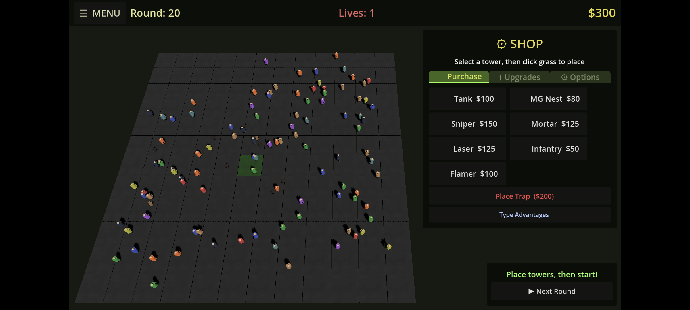 Tank Defense gameplay